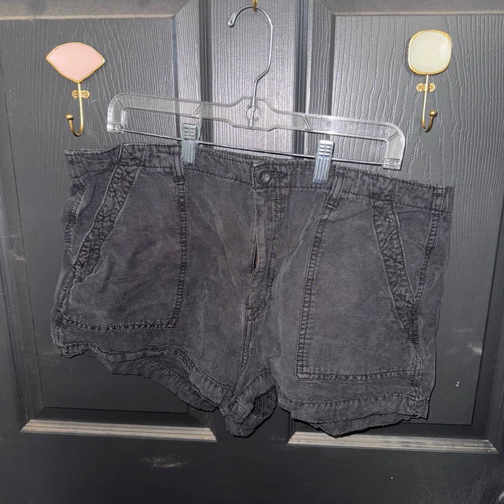 Aerie Black Cargo Shorts